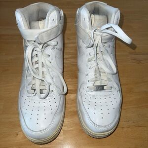 Nike White High-Top Athletic Shoes